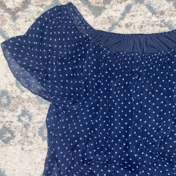 Luisa Ricci polka dot silk blouse sz S Italy - Picture 2 of 4